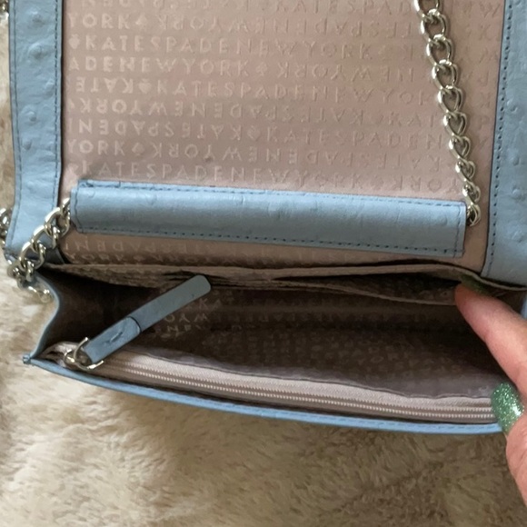 NWT kate spade isabeli alexander avenue chain crossbody in blue dawn - Picture 7 of 9